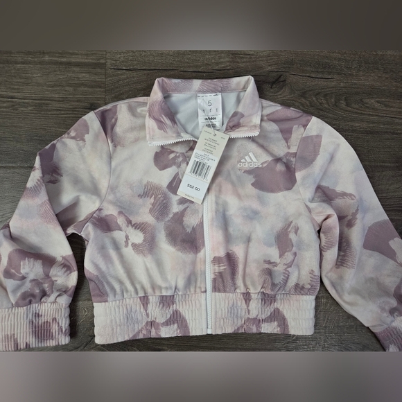 Adidas Girls Tracksuit Set Size 5 NWT - Picture 2 of 3